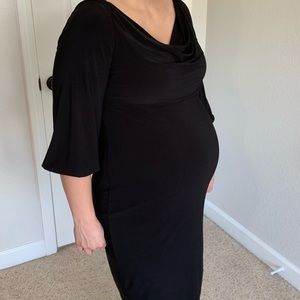 Black Maternity Evan-Picone Dress